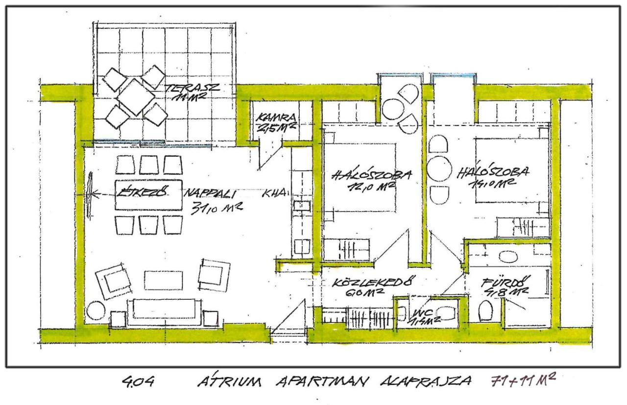 Atrium Apartman Hévíz - new&modern Kültér fotó